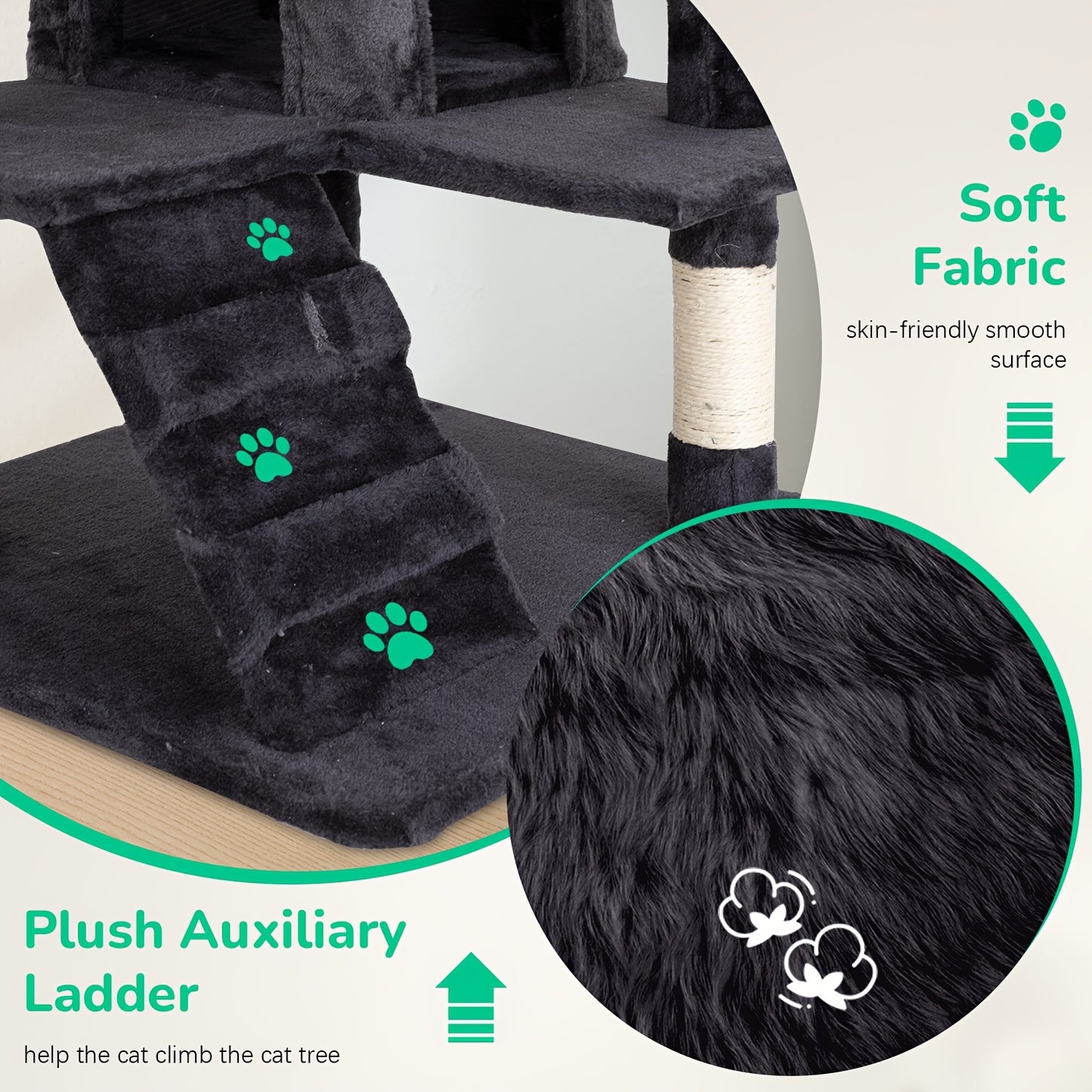 Large Multi-Level Cat Tree Activity Center