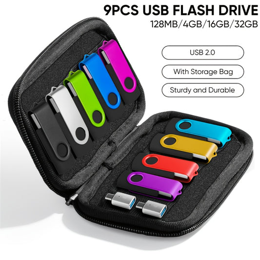 USB Flash Drive Set with USB-C Adapters