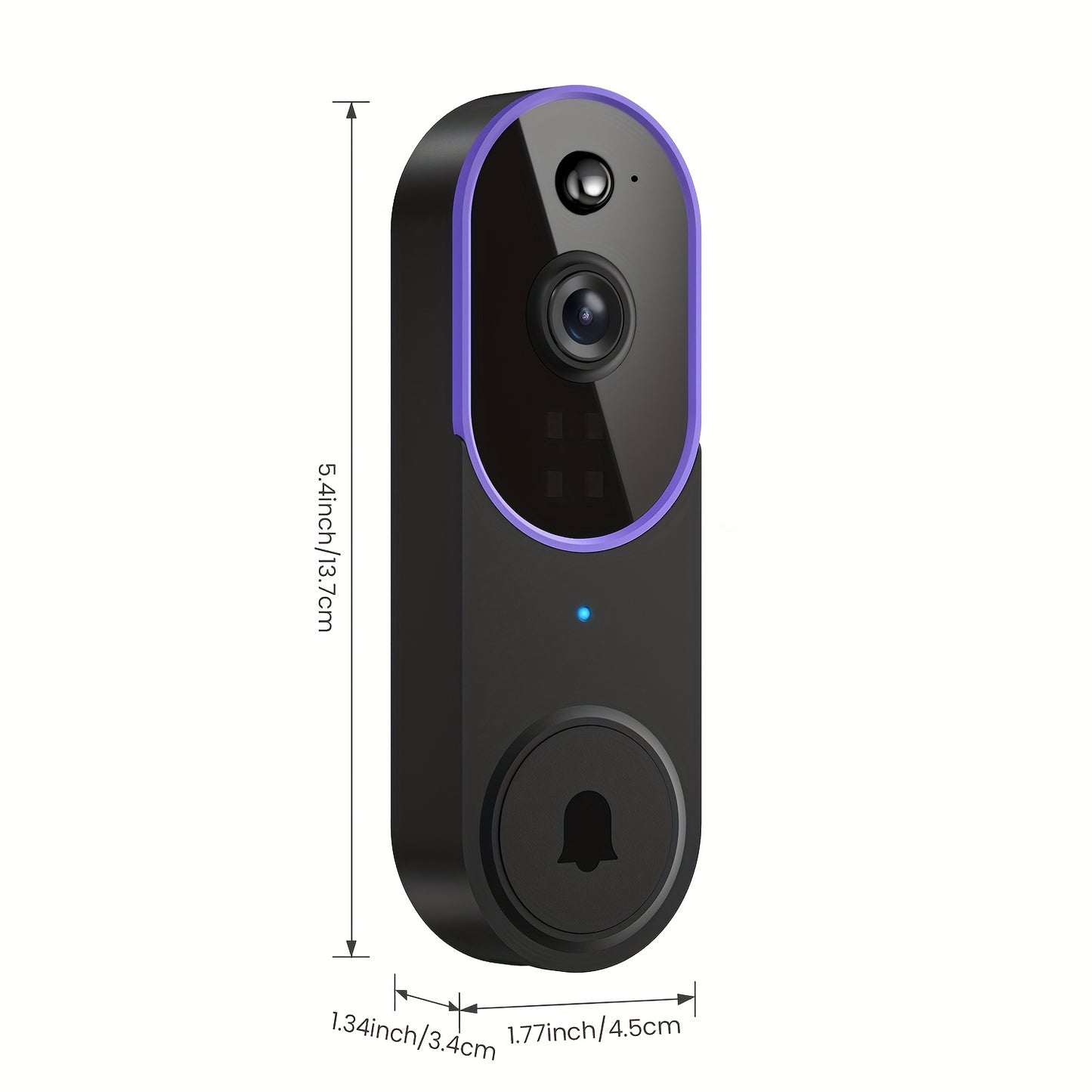 1080P HD Video Doorbell with AI Detection