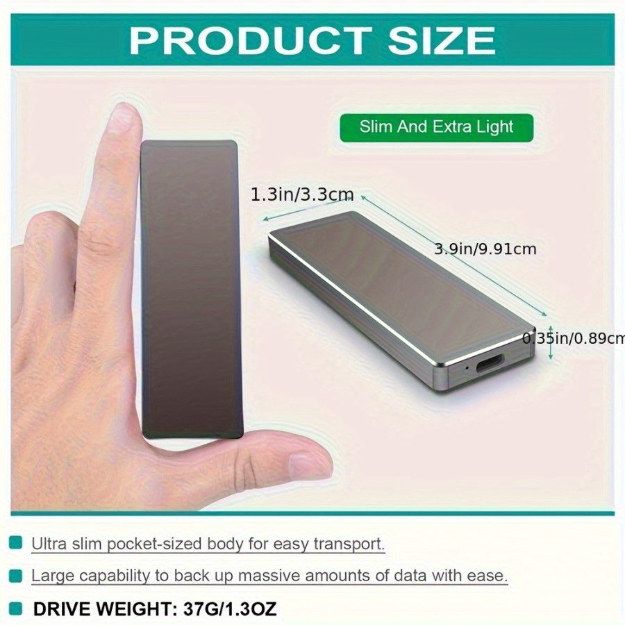 4TB Ultra-Fast Portable SSD External Drive