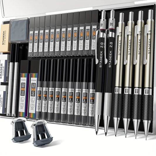 37 Piece Art Mechanical Pencil Set