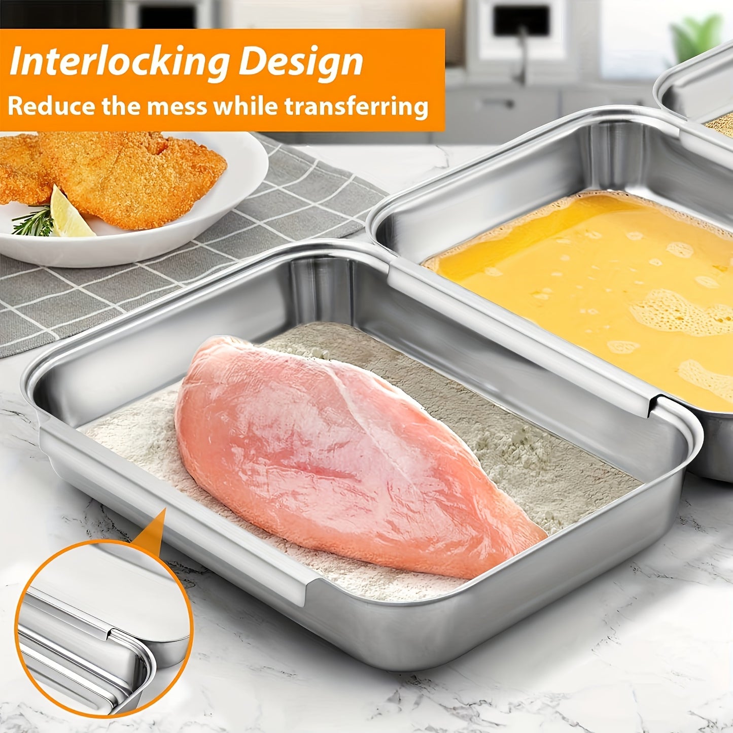 Commercial Grade Stainless Steel Baking Pan Set