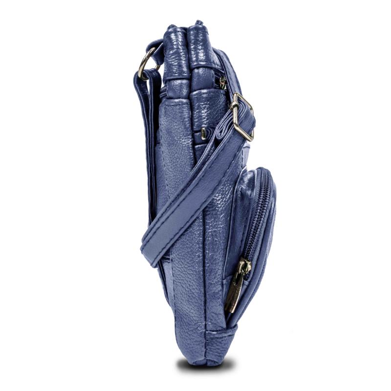Genuine Leather Crossbody Handbag in Multiple Colors