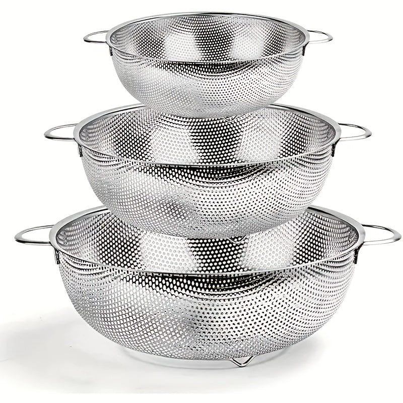 Stainless Steel Mesh Strainer Set of 3