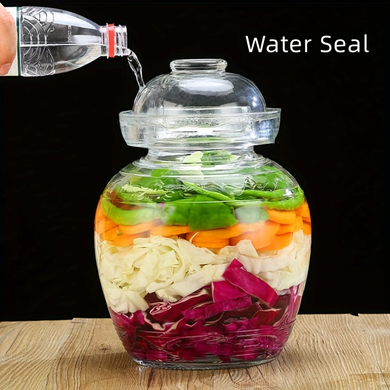 Traditional Glass Fermentation Jar with Water Seal