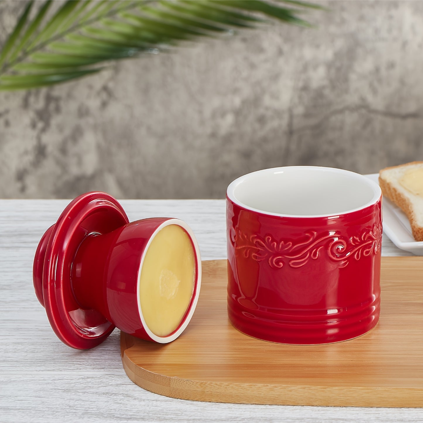 Ceramic Butter Keeper With Lid