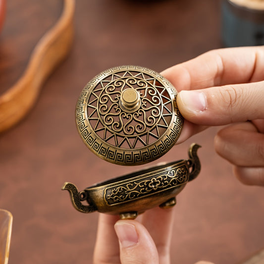 Nepalese Bronze-Inspired Incense Holder