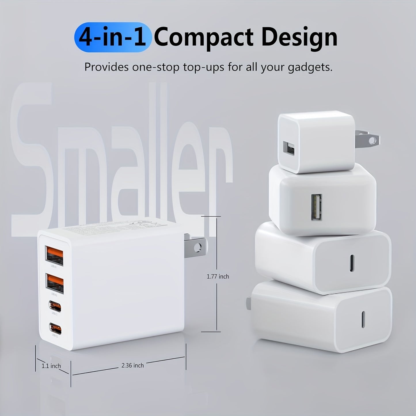 Fast Charging 40W USB C Charger Block