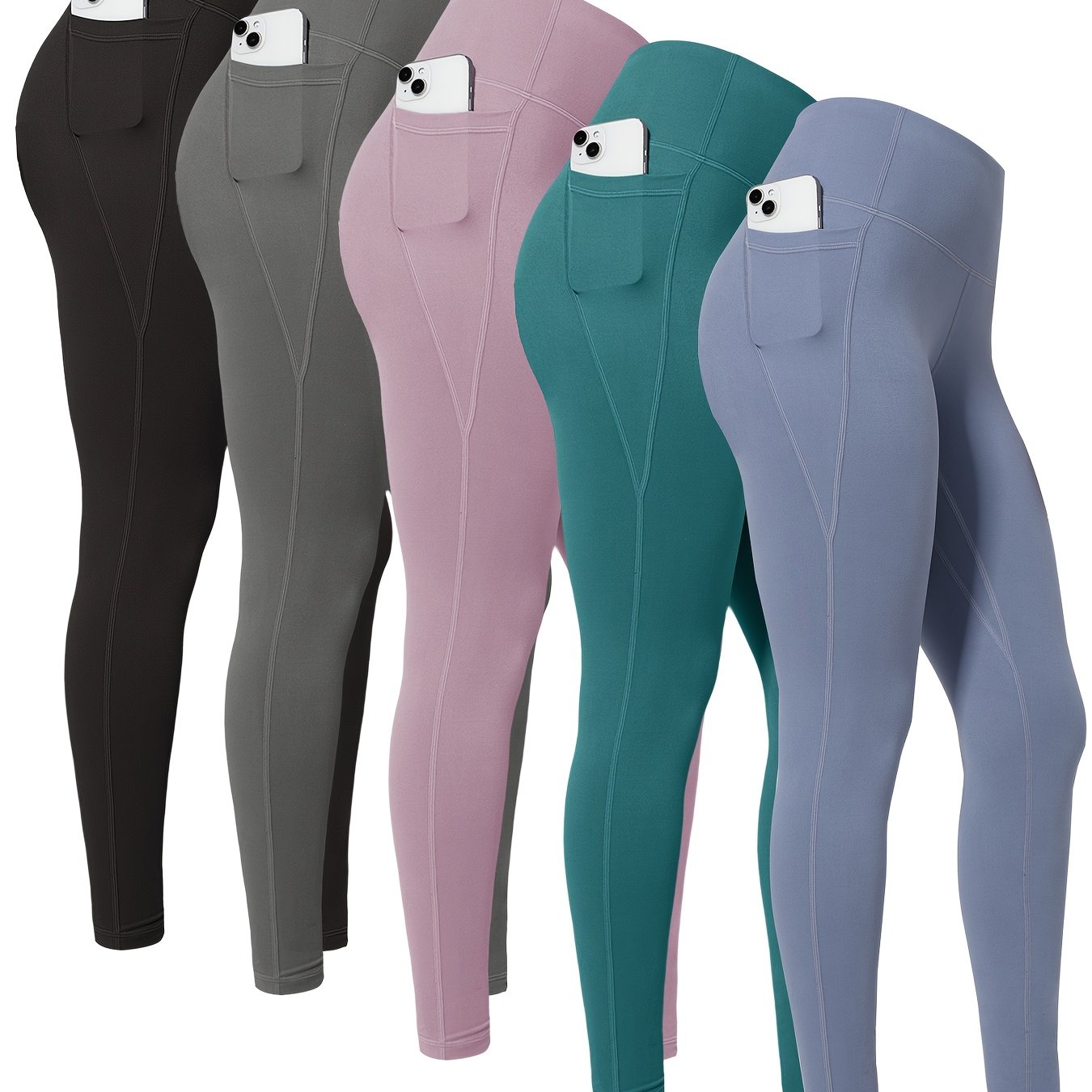 High Waist Yoga Leggings with Pockets