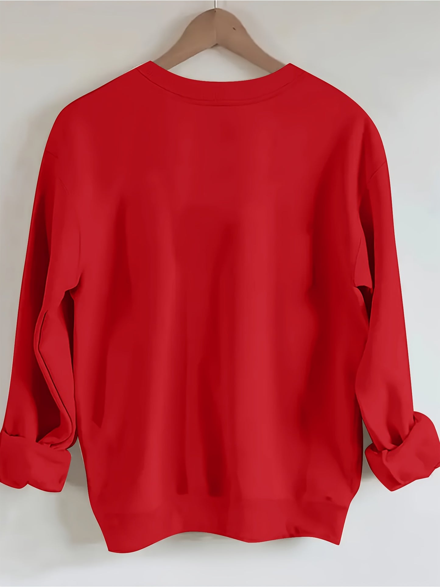 Plus Size Witch Letter Print Sweatshirt