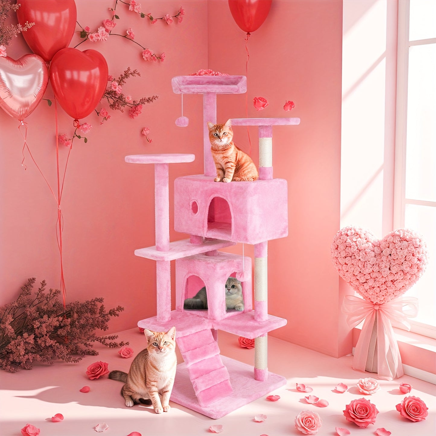 Large Multi-Level Cat Tree Activity Center