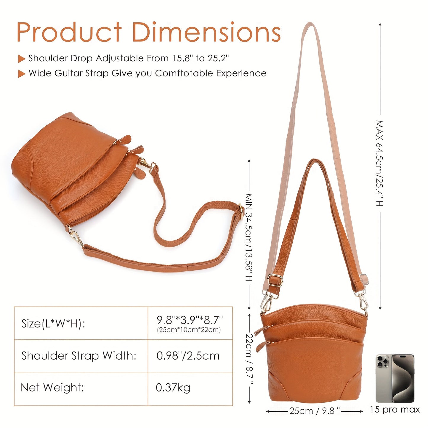 Premium Leather Crossbody Bag for All Occasions