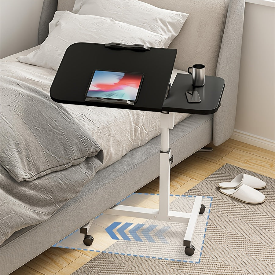 Adjustable Rolling Office Desk with Wheels