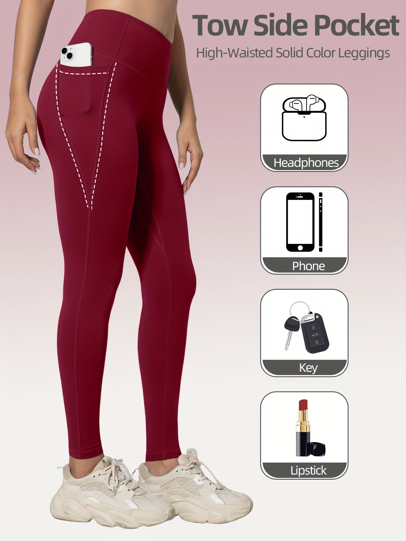 High Waist Yoga Leggings with Pockets